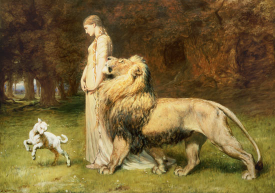 una_and_lion